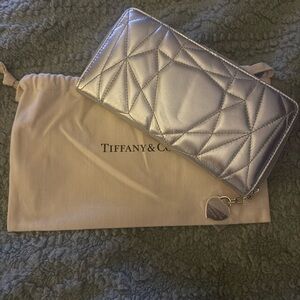 Tiffany & Co. Metallic Silver Women's Wallet